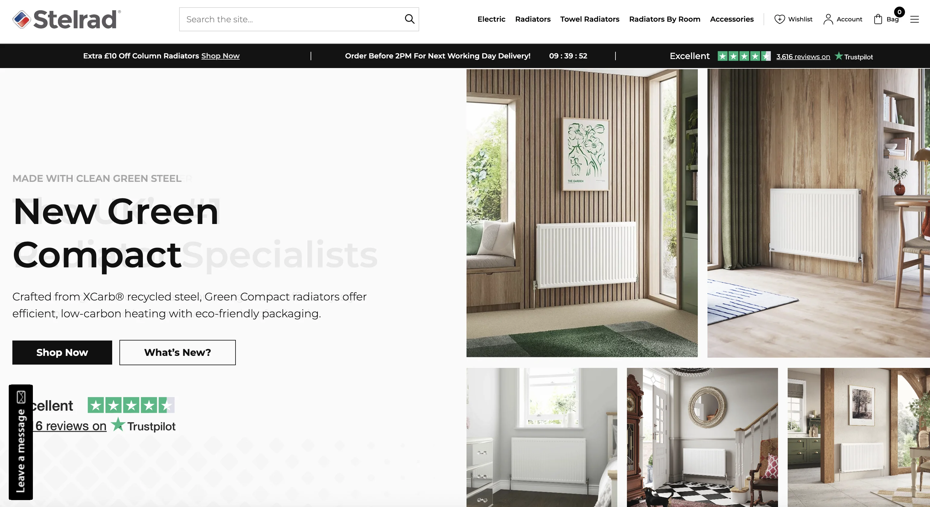 Stelrad website screenshot